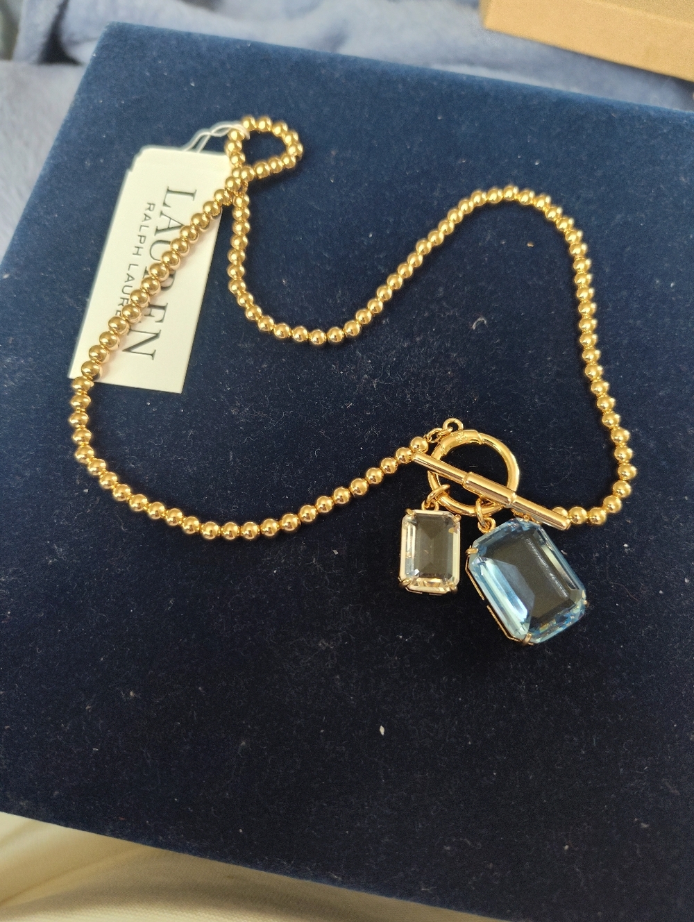 Ralph Lauren Gold Toggle Necklace